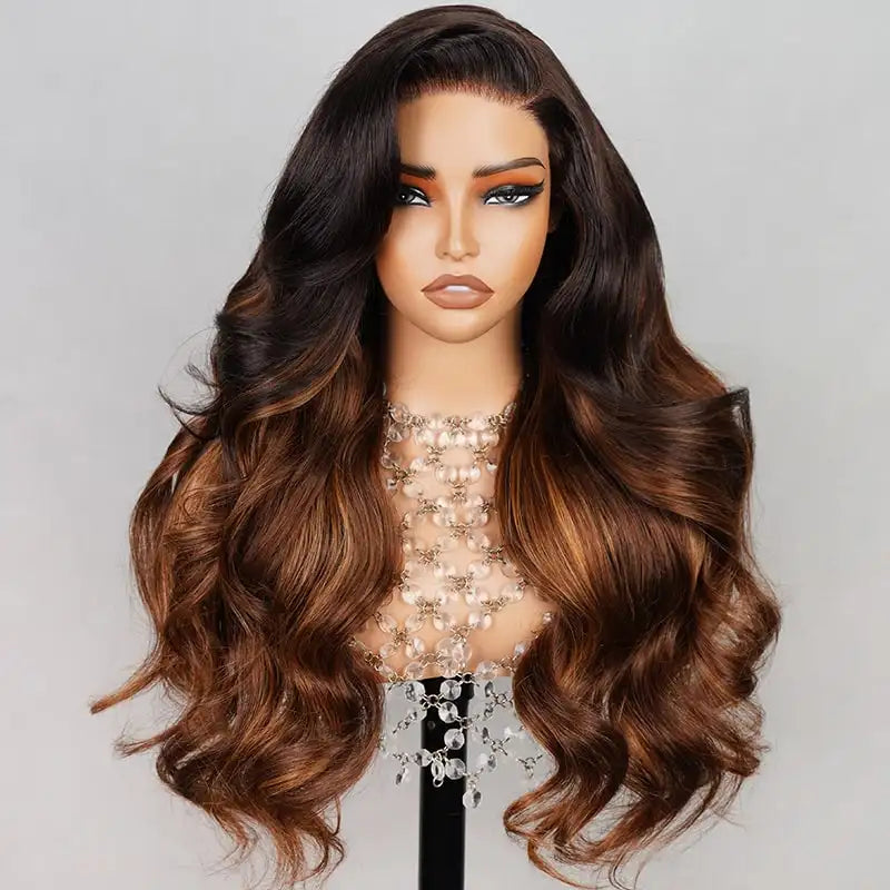 6x5 Glueless Wig - Chestnut Brown Ombre