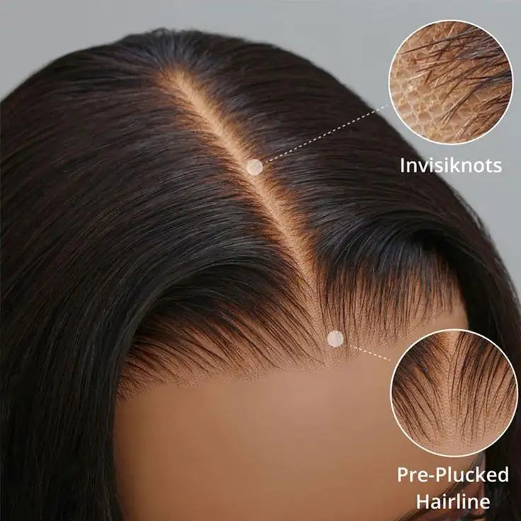 6x5 Glueless Wig - Chocolate Brown